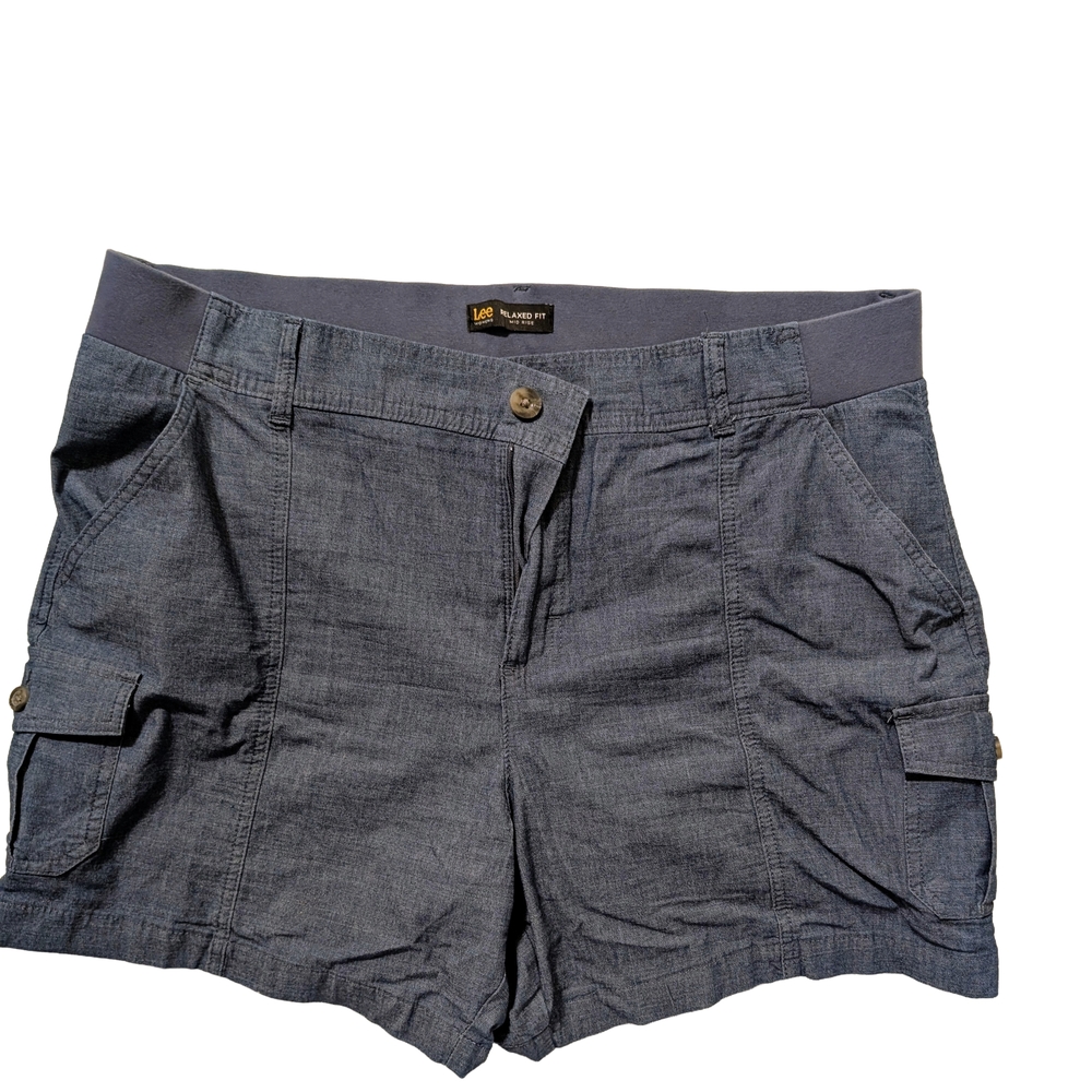 Lee Women's Gray Cargo Shorts